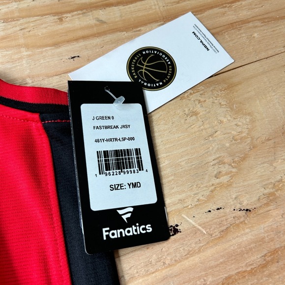 Fanatics Houston Rockets Jersey Youth Mediun NBA Basketball Jalen Green #0 Red - Picture 5 of 10